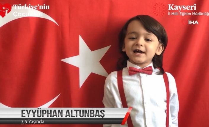 23 Nisan’da miniklerin İstiklal Marşı performansı büyük ilgi gördü