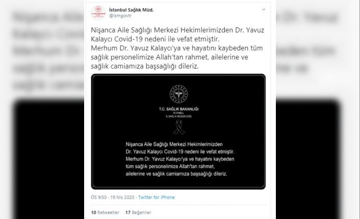 Aile sağlığı merkezi hekimi korona virüs nedeniyle hayatını kaybetti