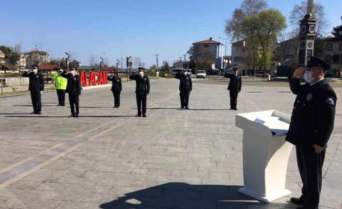 Alaçam’da sosyal mesafeli Polis Haftası