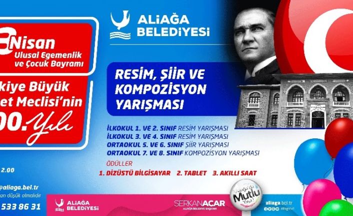 Aliağa Belediyesinden çocuklara 23 Nisan sürprizi