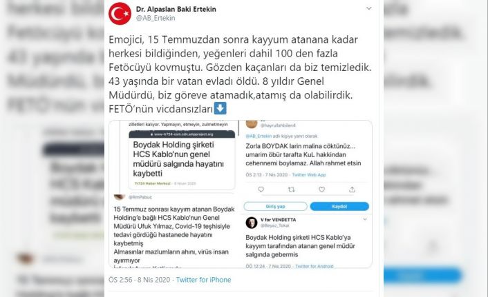 Alpaslan Baki Ertekin’den ’FETÖ’nün vicdansızları’ tepkisi