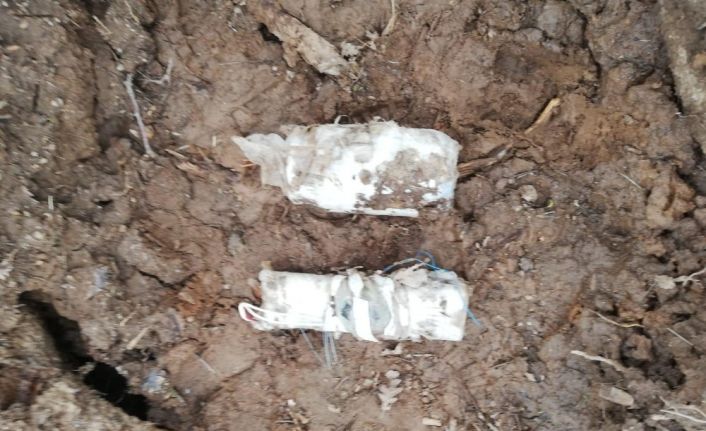 Bitlis’te terör örgütünce araziye gizlenmiş EYP ele geçirildi