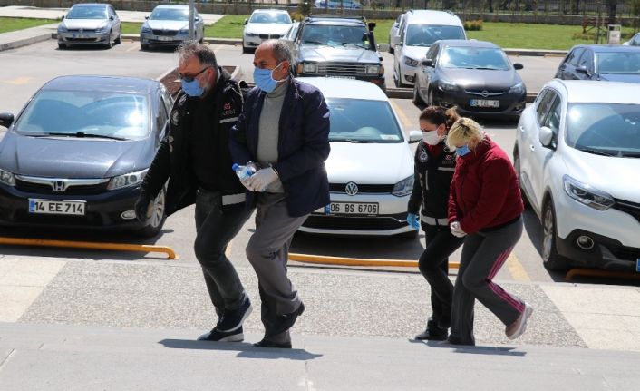 Bolu’da 1 kilo 782 gram metamfetaminle yakalanan çift adliyeye sevk edildi