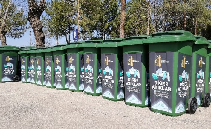 Çorum’da tek kullanımlık maske ve eldivenler ayrı toplanmaya başlandı