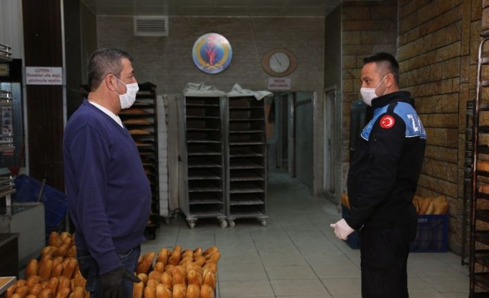 Erdemli’de fırınlara korona virüs denetimi