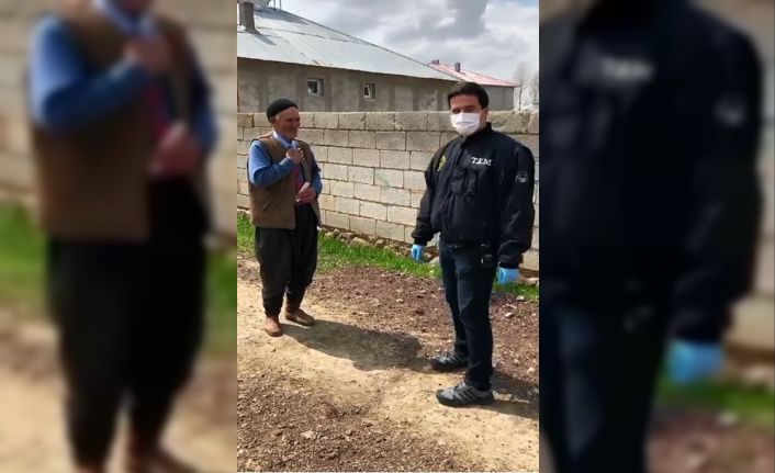 Evden çıkamayan yaşlı adamdan ‘Biz Bize Yeteriz Türkiyem’ kampanyasına destek