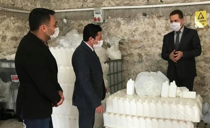 İlçe Sağlık Müdürü Cebeci: “Dezenfektan ve maske üretimimiz hız kesmeden devam ediyor’
