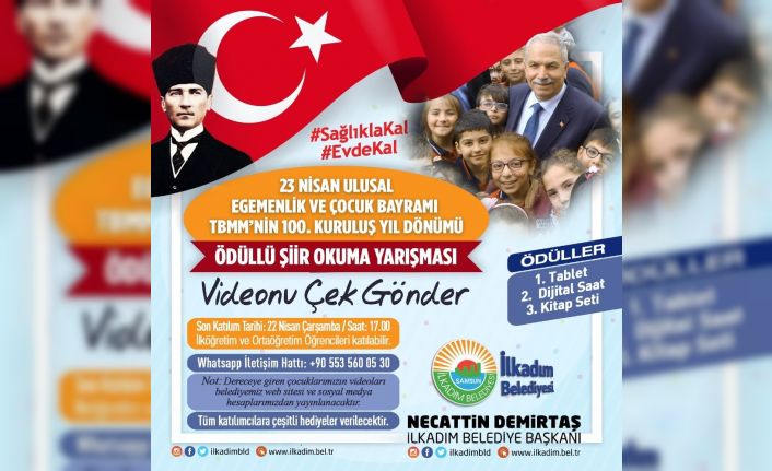 İlkadım Belediyesi’nden en iyi şiiri sen oku en güzel videoyu sen çek yarışması