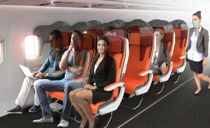 İtalyan hava yolu koltuk üreticisi, yolcular için Covid-19 koruması geliştirdi