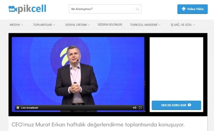 Murat Erkan 5 bin Turkcell çalışanı ile video konferansla toplantı yaptı