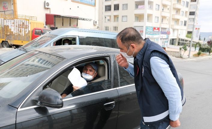 Polisten sokağa çıkma kısıtlaması denetimi
