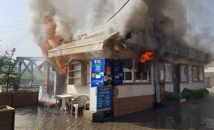 Toplu Taşıma İzleme merkezi çıkan yangında büyük hasar aldı