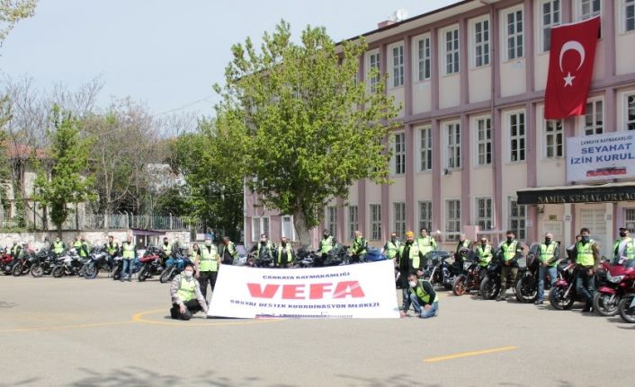 Vefa Sosyal Destek Grupları’nın yardımına motosikletliler yetişti