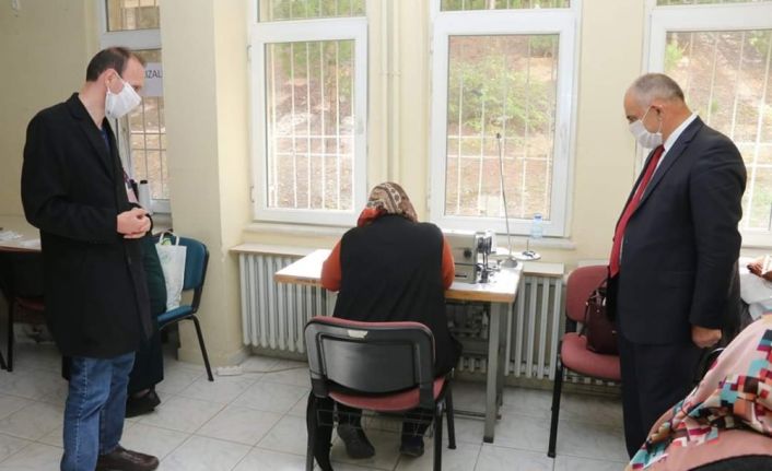 Yahyalı’da Maske Üretimine Başlandı