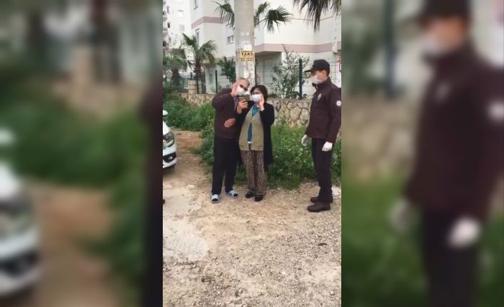 Yaşlı çiftin yeni doğan torunlarını görme isteğine bekçilerden teknolojik çözüm