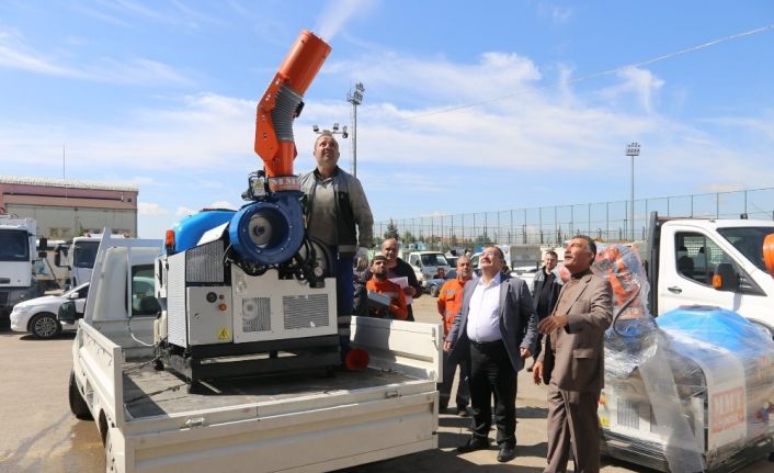 Yeni dezenfekte araçları hizmete başladı