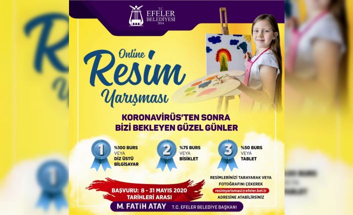 Efelerli küçük ressamlara online yarışma