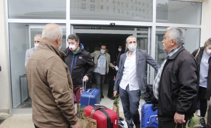 Giresun’da karantina süreci biten 312 kişi evlerine uğurlandı