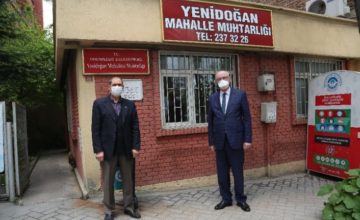 Kazım Kurt’tan Yenidoğan Mahalle Muhtarı Sabit Körpe’ye geçmiş olsun ziyareti