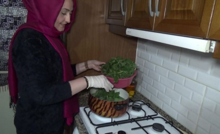 (ÖZEL) Korona virüse karşı ısırgan otundan yemeklerle korunuyorlar