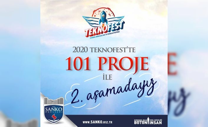 Sanko Okulları 101 projeyle TEKNOFEST 2020’de ikinci aşamada