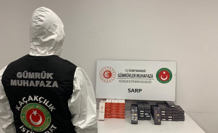 Sarp Sınır Kapısı’ndan kaçak Botoks malzemesi geçirmeye çalışırken yakalandı