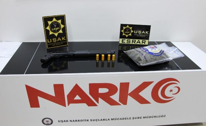 Uşak’ta uyuşturucu operasyonu: 4 gözaltı