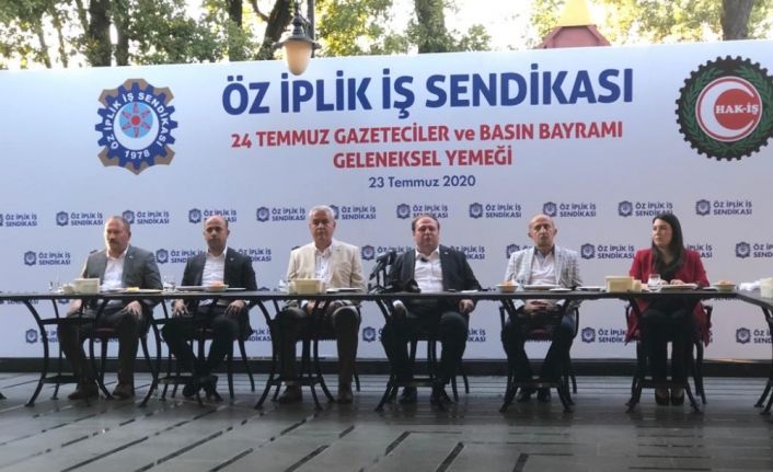 Ankara’da geleneksel Öz İplik İş 24 Temmuz Gazeteciler ve Basın Bayramı yemeği