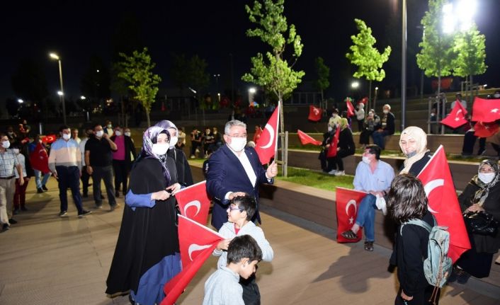 Çorum halkı Ayasofya camisinin ibadete açılmasını mehterle kutladı