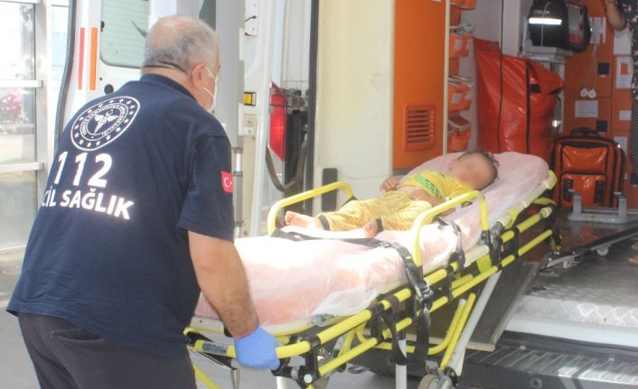 Elektrik akımına kapılan çocuk yaralandı