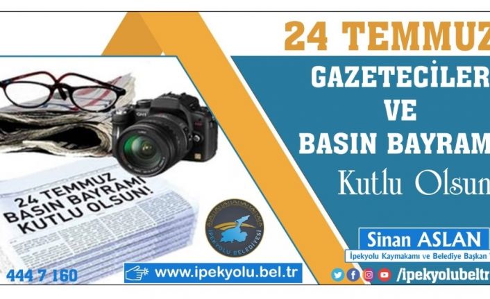 Kaymakam Sinan Aslan’dan Gazeteciler ve Basın Bayramı mesajı