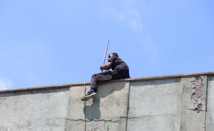 Korona sürecinde bunalıma girdi, 5 yıldır çocuklarını göremediğini iddia ederek soluğu terasta aldı