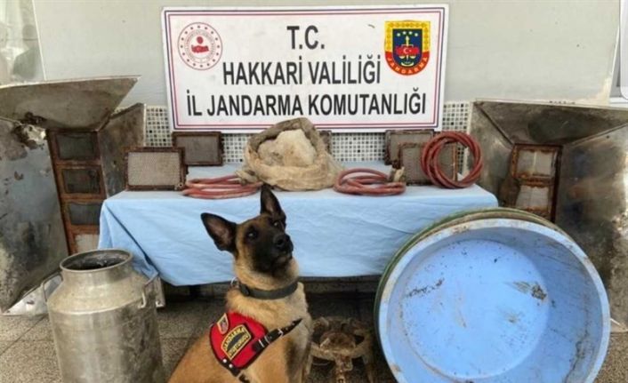 PKK terör örgütüne finansman sağlamak amacıyla kullanılan sığınakta uyuşturucu ele geçirildi