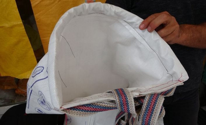 Atık çuvaldan üretilen fındık sepetleri, hasat zamanında rağbet görüyor
