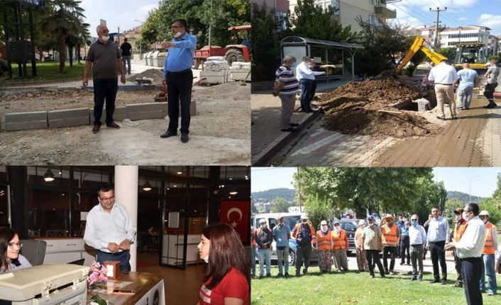 Belediye başkanı tüm ilçeyi sosyal medyadan canlı yayın yaparak bilgilendiriyor