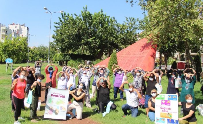 Kadınlar 55 mahallede diyetisyen ve spor eğitmenleri eşliğinde spor ve sağlıklı beslenme hareketi ile buluştu