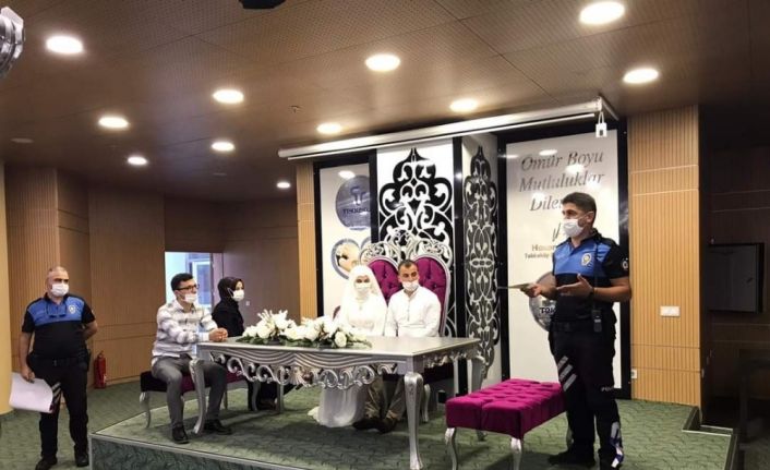 Samsun’da düğün, kına gecesi ve nişan etkinliklerinde korona virüs denetimleri