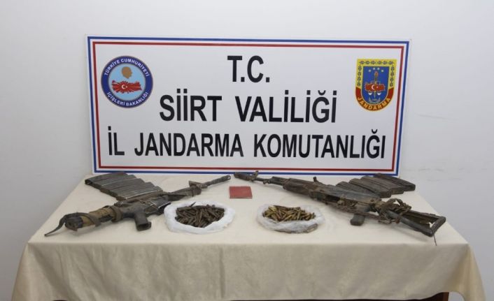 Siirt’te etkisiz hale getirilen 2 teröriste ait mühimmat ele geçirildi