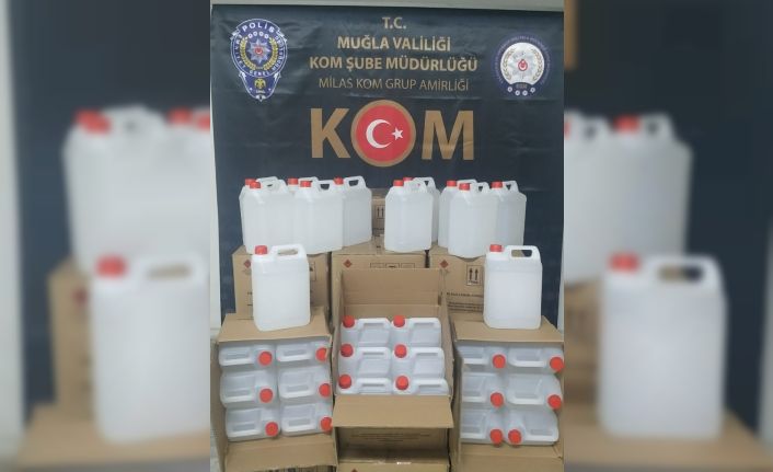 600 litre etil alkol ele geçirildi