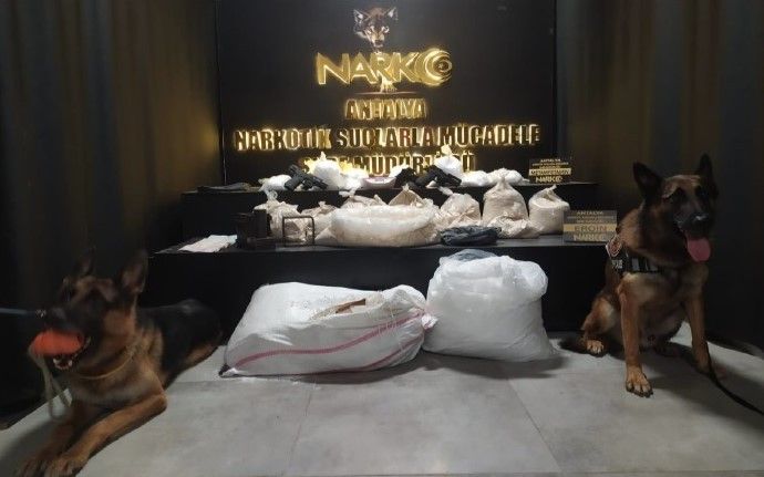 Antalya’da 35 kilo eroin ele geçirildi