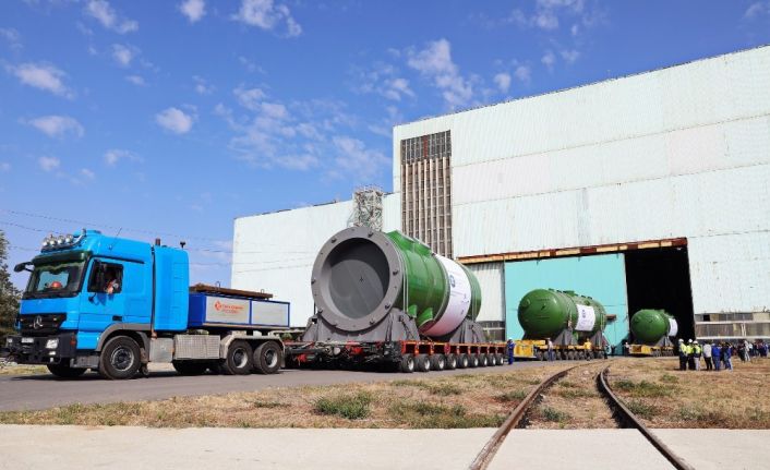 Atommash, Akkuyu NGS’nin ilk ünitesi için üretilen reaktör basınç kabını Türkiye’ye gönderdi