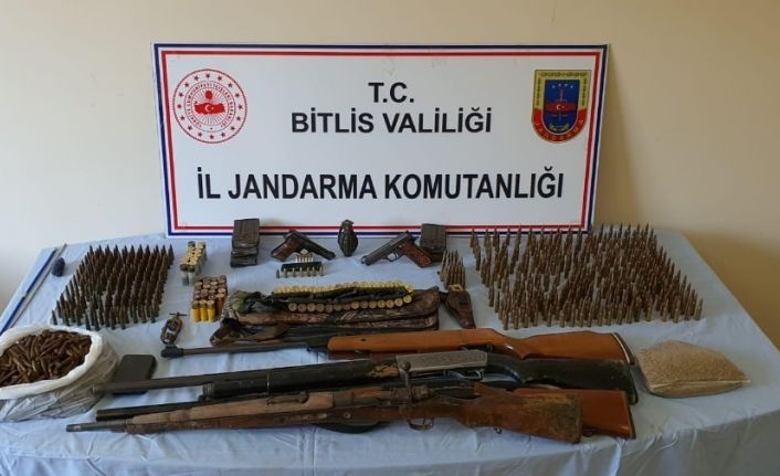 Bitlis’te silah ve mühimmat ele geçirildi