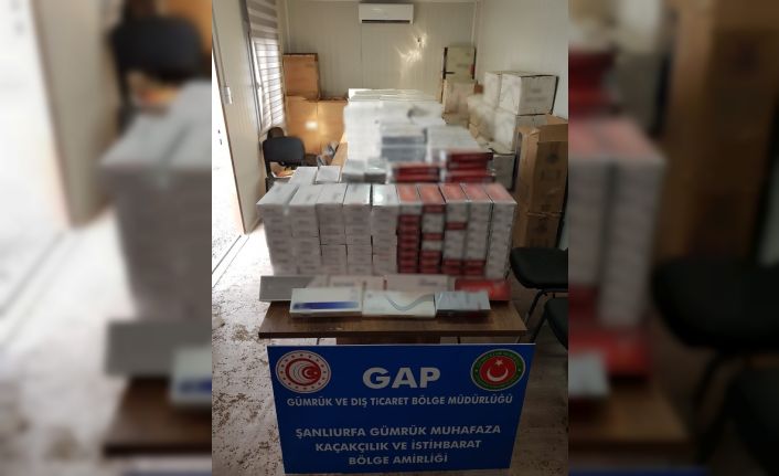 Ceylanpınar Gümrük Kapısında 37 bin 500 paket kaçak sigara ele geçirildi