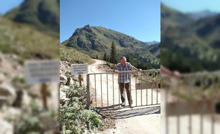 Covid-19’a karşı çareyi yaylayı girişi demir kapı ile kapatmakta buldu