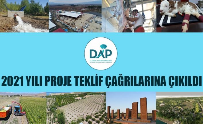 DAP Bölge Kalkınma İdaresi Başkanlığı 2021 yılı proje teklif çağrısı yapıldı