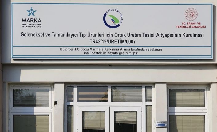Geleneksel ve tamamlayıcı tıp ürünlerinin en büyük üretim merkezi Düzce’de kuruluyor