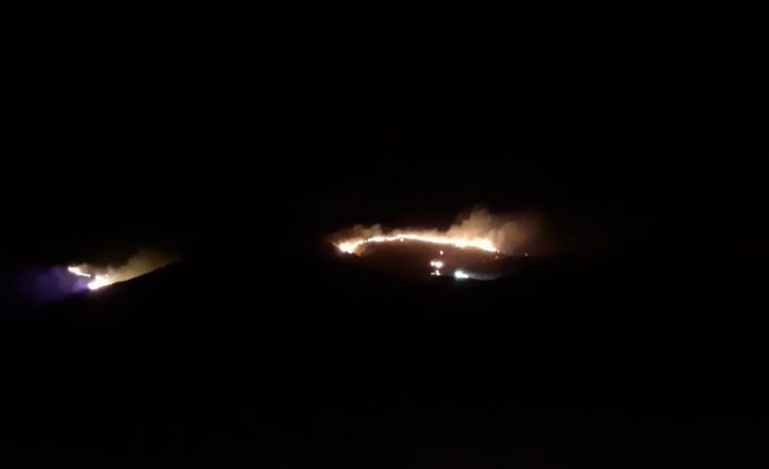 Gökçeada’da korkutan yangın