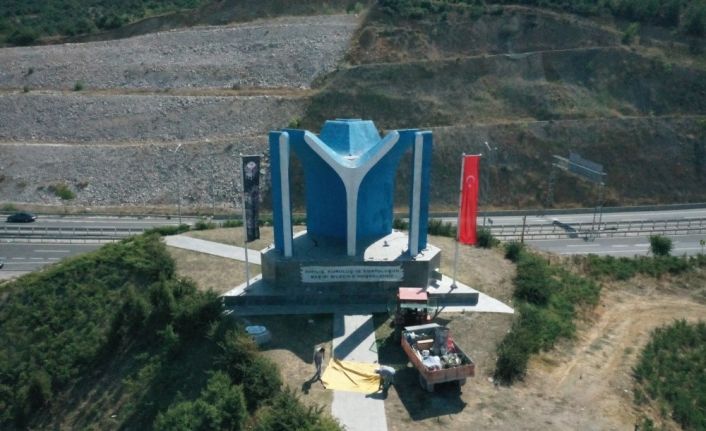 Kayı boyu anıtında bakım ve onarım çalışması yapıldı