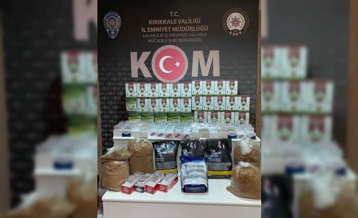 Kırıkkale’de kaçak tütün ve çay ele geçirildi