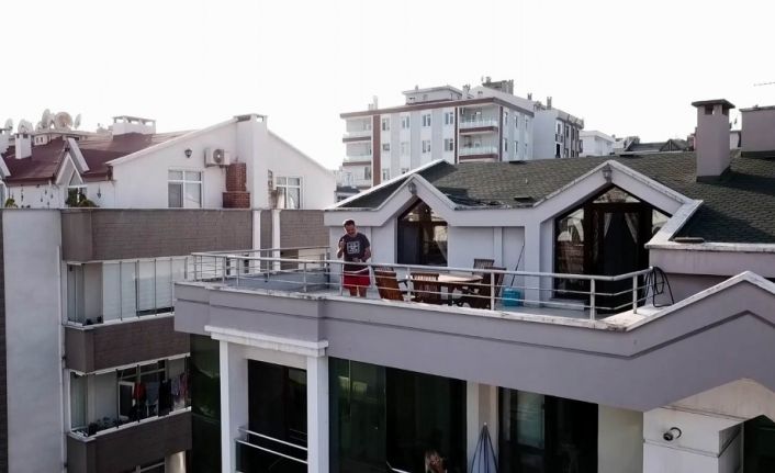 Korona tedavisi gören Başkan Deveci’ye moral organizasyonu